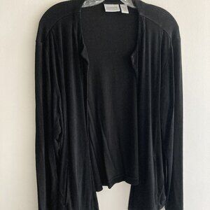 Chico's Travelers Black Cardigan Size 3